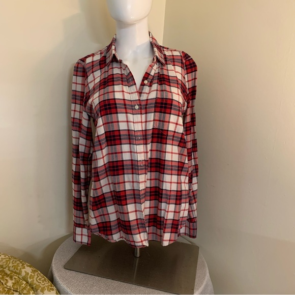Gap fitted boyfriend flannel size small - Picture 6 of 6